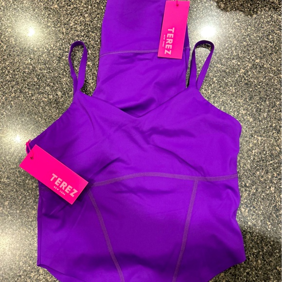 Terez Bra Crop Top in Acai NWT - Picture 4 of 4